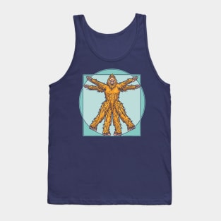 Vitruvian Bigfoot Funny Leonardo da Vinci Sasquatch Vintage Tank Top